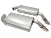 1978-1982 C3 Corvette Pair Mufflers Stainless Steel Tips